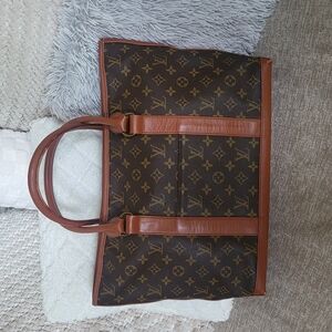Louis Vuitton Sac Weekend Monogram Shoulder Bag. w/COA.